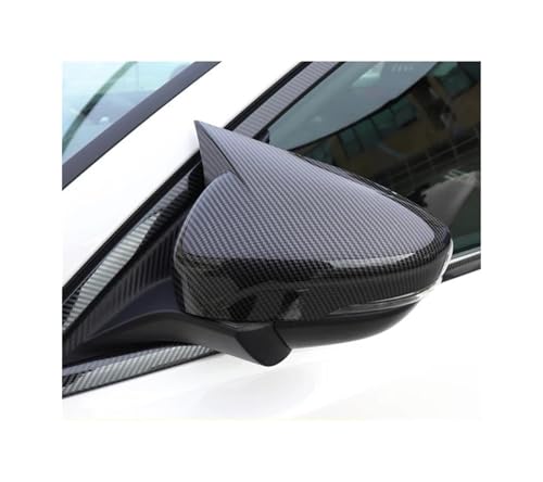 PGQSQVTXF Seitliche Rückspiegelschalen Für F&ord Für Focus MK4 Fließheck Limousine 2019 2020 2021 Carbon Fiber Rückspiegel Abdeckung, Spiegel Kappen (Carbon Fiber Look) von PGQSQVTXF