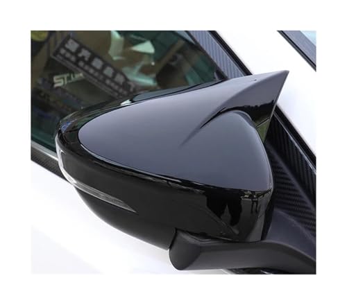 PGQSQVTXF Seitliche Rückspiegelschalen Für F&ord Für Focus MK4 Fließheck Limousine 2019 2020 2021 Carbon Fiber Rückspiegel Abdeckung, Spiegel Kappen (Gloss Black) von PGQSQVTXF