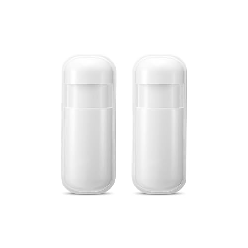 2 Pack Intelligenter Infrarot-Intrusionssensor, PIR-Bewegungsmelder, Diebstahlsicherung für den Host von PGST Alarm und Sicherheitssystem für zu Hause, Diebstahlsicherung von PGST