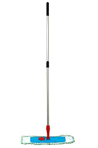 Mopp Set Teleskop 3-teilig - 40 cm - Klapphalter + Wischbezug + Teleskopstiel (1 Stück, Devil Mikrofaser-Schlinge) von PGV