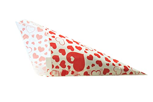 Spitztüten aus Papier Motiv Rote Herzen PGV Länge ca. 19 cm für ca. 125 g Inhalt (1000 Stück) von PGV