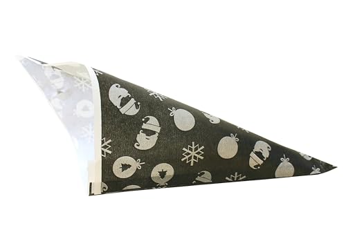 Spitztüten aus Papier Motiv: "WICHTEL SILBER" Länge ca. 19 cm für ca. 125 g Inhalt (1000 Stück) von PGV