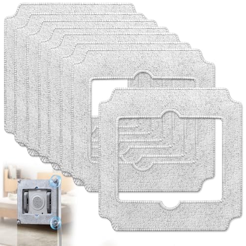 8 Stück Reinigungspad Ersatzteile für ECOVACS Winbot Mini, Kompatibel ECOVACS W-CC02-0012 Ersatz-Pad, Fensterputzroboter, Fenster-Staubsaugerroboter, Waschbar und wiederverwendbar Reinigungstuch von PGonline