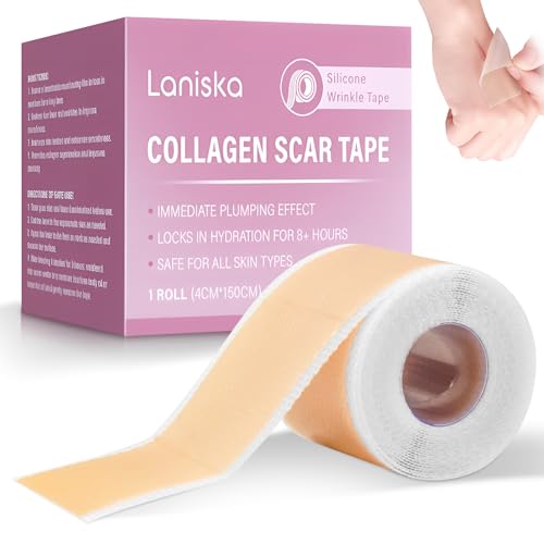 Silikon Narbenpflaster 4cm x 300cm, Silikon-Narbenband Wiederverwendbare, Silicone Scar Tape für Operationen, Kaiserschnitt, Bauchdeckenstraffung Und Keloidnarben von PGonline