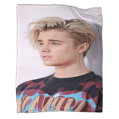 PGtaa Decke 60x80inch(150x200cm) Kuscheldecken Sanft Flanell Weich Fleecedecke Bettüberwurf Justin Bieber JBiebs von PGtaa