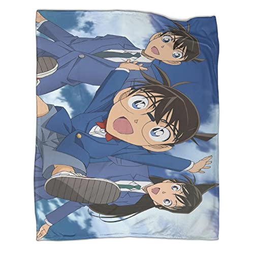 PGtaa 60x80inch(150x200cm) Decke - Detective Conan Animation Character Fleecedecke,Kaschmir-Gefühl Kuscheldecke Geeignet Für Bett Oder Sofa von PGtaa