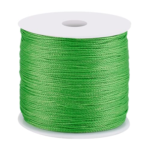 PH PandaHall 0.5mm Gewachste Kordel 115 Yards Grün Gewachste Perlenschnur Gewachste Polyesterfäden Wachsschnur Schnur Für Die Herstellung von DIY Armbändern Halsketten Und Schmuck PH PandaHall 0.5mm Gewachste Kordel 115 Yards Grün Gewachste Perlenschnur Gewachste Polyesterfäden Wachsschnur Schnur Für Die Herstellung von DIY Armbändern Halsketten Und Schmuck von PH PandaHall