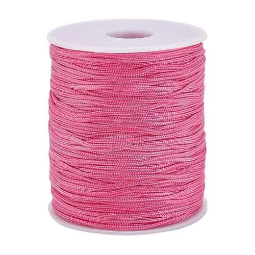 PH PandaHall 1.5mm Nylon Schnur 91m Perlenschnur Armbänder String Blind Cord Nylon Schnur Lift Shade Schnur Windspiel-Ersatzschnur für die Herstellung von Armbändern Windows Crafts Repair, Hot Pink PH PandaHall 1.5mm Nylon Schnur 91m Perlenschnur Armbänder String Blind Cord Nylon Schnur Lift Shade Schnur Windspiel-Ersatzschnur für die Herstellung von Armbändern Windows Crafts Repair, Hot Pink von PH PandaHall