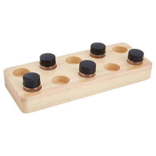 PH PandaHall 10 Stück 7ml Glas-Tintenfass-Gläser mit Holzflaschenhalterung, Leere nachfüllbare Tintenbehälter mit schwarzem ABS-Kunststoff-Deckel Klare Farbe Lagerung Flaschen Fläschchen PH PandaHall 10 Stück 7ml Glas-Tintenfass-Gläser mit Holzflaschenhalterung, Leere nachfüllbare Tintenbehälter mit schwarzem ABS-Kunststoff-Deckel Klare Farbe Lagerung Flaschen Fläschchen von PH PandaHall