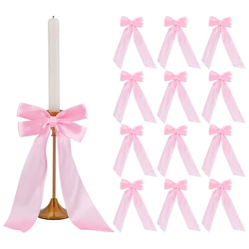 PH PandaHall 12 Stück Rosa Kerzenständer Schleifen Dekor 25X12cm Polyester Vorgebundene Schleifen Kerzenhalter Ornamente Schleife Kerzenständer Dekoration Für Kerzenhalter PH PandaHall 12 Stück Rosa Kerzenständer Schleifen Dekor 25X12cm Polyester Vorgebundene Schleifen Kerzenhalter Ornamente Schleife Kerzenständer Dekoration Für Kerzenhalter von PH PandaHall