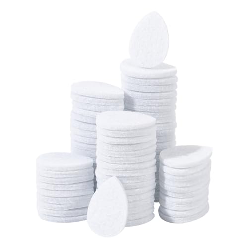 PH PandaHall 120 Stück Unparfümierte Nachfüllpads Aromapads 2.85x2cm Weißes Diffusorpad Für Ätherische Öle Ersatzparfümpads Für Luftbefeuchter Luftreiniger Medaillon Duftdiffusor von PH PandaHall