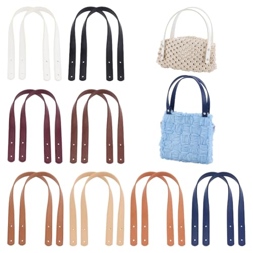 PH PandaHall 16 Stück 45cm PU Leder Geldbörsengurte Kurze Handtaschengriffe Gurt 8 Farben Tragetaschen Griffband Mit Eisennieten Für Die Herstellung von Taschen Und Geldbörsen PH PandaHall 16 Stück 45cm PU Leder Geldbörsengurte Kurze Handtaschengriffe Gurt 8 Farben Tragetaschen Griffband Mit Eisennieten Für Die Herstellung von Taschen Und Geldbörsen von PH PandaHall