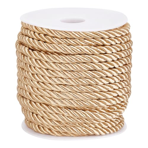 PH PandaHall 19.2m 8mm Fenster Bastelschnur Gold Handmade Cording Trim Dekorative Schnur Graduierung Ehre Kordeln Gedrehte Handfasting geflochtene Schnur für Ehre Cord Hochzeit Lampenschirm PH PandaHall 19.2m 8mm Fenster Bastelschnur Gold Handmade Cording Trim Dekorative Schnur Graduierung Ehre Kordeln Gedrehte Handfasting geflochtene Schnur für Ehre Cord Hochzeit Lampenschirm von PH PandaHall