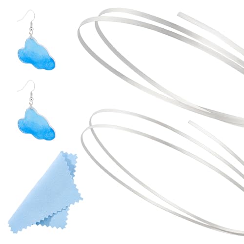 PH PandaHall 1mm/1.5mm X 0.2mm 925 Sterling Silber Flachdraht 999 Reines Silber Lünettendraht Flexibler Flacher Streifen Für Cabochon Edelsteine Lünetten Schmuckherstellung 1 m von PH PandaHall