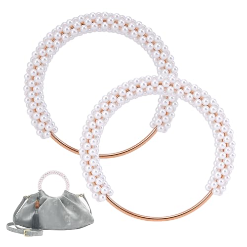 PH PandaHall 2 Stück Geldbörsengriffe Perlen Taschengriffe Mit Perlenbesatz Runde Handtaschengriffe Dekorativer Kurzer Griff Ersatz Geldbörsenkette Zur Taschenherstellung 12cm, Weiß PH PandaHall 2 Stück Geldbörsengriffe Perlen Taschengriffe Mit Perlenbesatz Runde Handtaschengriffe Dekorativer Kurzer Griff Ersatz Geldbörsenkette Zur Taschenherstellung 12cm, Weiß von PH PandaHall