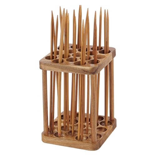PH PandaHall 2 Stufiger Stricknadelhalter Aus Holz 17 Löcher Aufbewahrungskoffer Für Häkelnadeln Ständer Gerade Nadeln Organizer Für Rundstricknadeln Zum Nähen Stricken Basteln Geschenk Strickzubehör PH PandaHall 2 Stufiger Stricknadelhalter Aus Holz 17 Löcher Aufbewahrungskoffer Für Häkelnadeln Ständer Gerade Nadeln Organizer Für Rundstricknadeln Zum Nähen Stricken Basteln Geschenk Strickzubehör von PH PandaHall