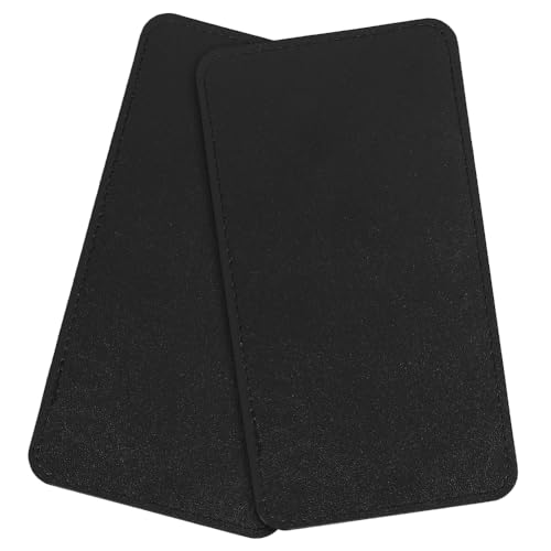PH PandaHall 2 schwarze Taschenunterseite, PU-Leder, 24,9 x 13,9 cm, rechteckig, für Handtasche, Handtasche, Umhängetasche, Reisetasche von PH PandaHall