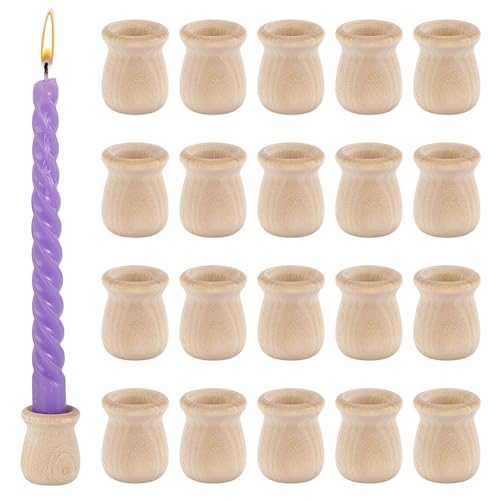 PH PandaHall 20 Stück Holz-Kerzenhalter 2.7x3.3cm Unbehandelte Holzbecher für Handbemalte Bastelprojekte PH PandaHall 20 Stück Holz-Kerzenhalter 2.7x3.3cm Unbehandelte Holzbecher für Handbemalte Bastelprojekte von PH PandaHall