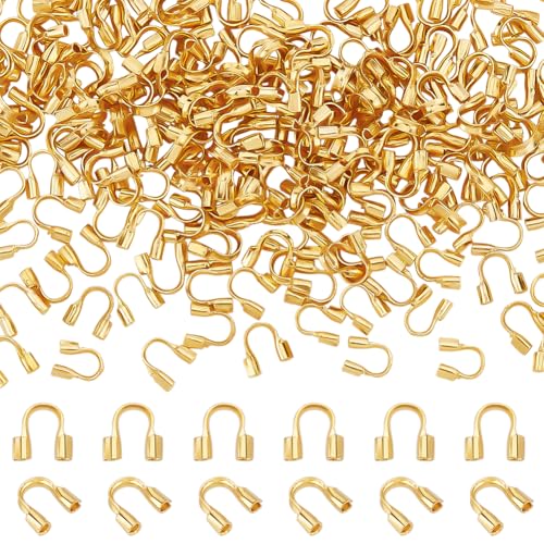PH PandaHall 200PCS Messing Draht Wächter und Protektoren Golden U Form Wire Guards Loop Guardian Thread Protectors Schmuck finden für Schmuck-Handwerk Loch: 0.5mm PH PandaHall 200PCS Messing Draht Wächter und Protektoren Golden U Form Wire Guards Loop Guardian Thread Protectors Schmuck finden für Schmuck-Handwerk Loch: 0.5mm von PH PandaHall
