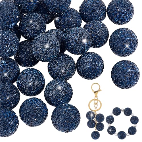 PH PandaHall 20mm Strass Tonperlen 30 Stück Runde Pavé Diskokugeln Funkelnde Kristall Tonperle Zur Schmuckherstellung DIY Basteln. Königsblau PH PandaHall 20mm Strass Tonperlen 30 Stück Runde Pavé Diskokugeln Funkelnde Kristall Tonperle Zur Schmuckherstellung DIY Basteln. Königsblau von PH PandaHall