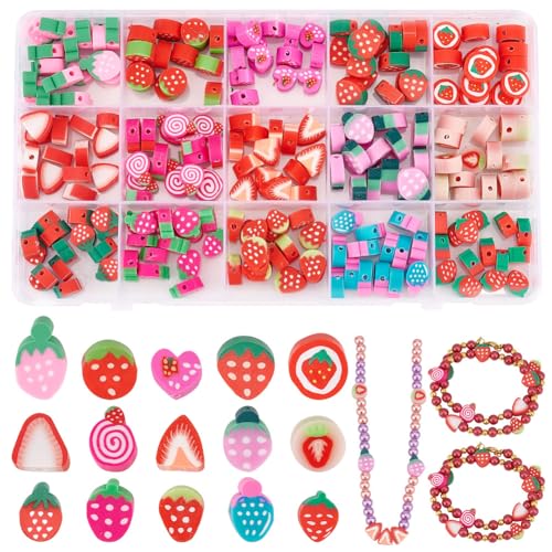 PH PandaHall 225 Stück 15 Stile Frucht Perlen Aus Polymer Ton Lose Erdbeerperlen Bunte Scheibenperlen Abstandsperlen Süße Beerenperlen Für Die Herstellung von DIY Ohrringen Lehrerarmbändern PH PandaHall 225 Stück 15 Stile Frucht Perlen Aus Polymer Ton Lose Erdbeerperlen Bunte Scheibenperlen Abstandsperlen Süße Beerenperlen Für Die Herstellung von DIY Ohrringen Lehrerarmbändern von PH PandaHall