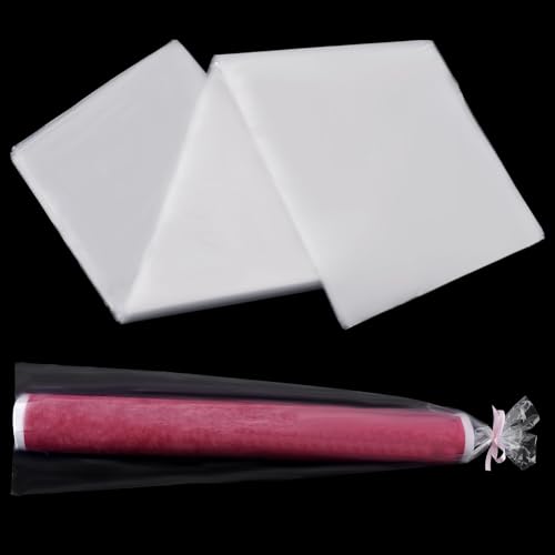 PH PandaHall 25x100cm Extra Lange Plastikhüllen Flache Offene Postertaschen Hüllen 30 stücke Poster Poly Taschen Klare Wasserdichte Lagerung Tasche Für Verpackung Versand von PH PandaHall