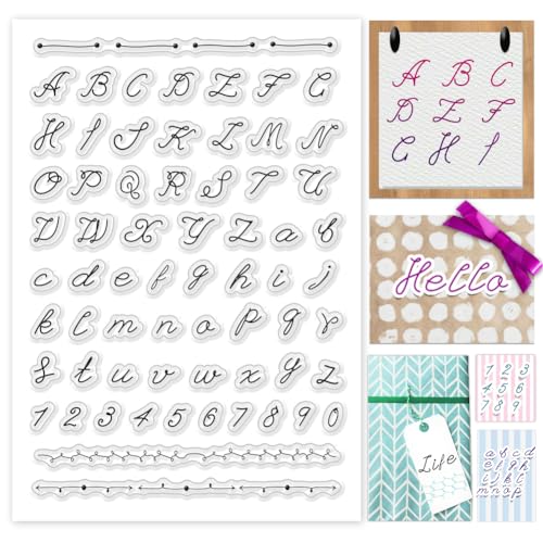 PH PandaHall 26 Alphabet Transparente Siegelstempel Großbuchstaben Kleinbuchstaben Transparente Stempel Zahlen Silikonstempel Gummistempel Für Die Kartengestaltung Scrapbooking PH PandaHall 26 Alphabet Transparente Siegelstempel Großbuchstaben Kleinbuchstaben Transparente Stempel Zahlen Silikonstempel Gummistempel Für Die Kartengestaltung Scrapbooking von PH PandaHall