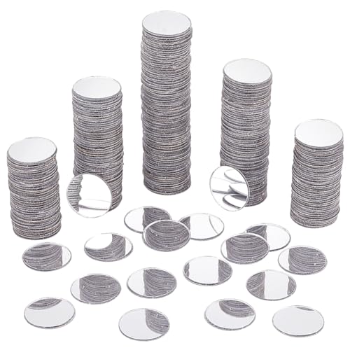 PH PandaHall 300 Stück Spiegelmosaikfliesen 20mm Selbstklebender Spiegel Runder Acrylspiegel Mini Mosaikspiegel Dekorative Glasspiegel Für Projekte Reisen Einrahmung Dekoration Basteln von PH PandaHall