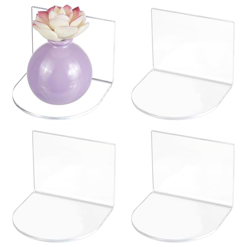 PH PandaHall 4 Pack kleine schwimmende Regale Acryl schwimmende Regale für Wand Klare Selbstklebende Regale Wand montiert Display Rack für Bad, Wohnzimmer, Schlafzimmer, Büro PH PandaHall 4 Pack kleine schwimmende Regale Acryl schwimmende Regale für Wand Klare Selbstklebende Regale Wand montiert Display Rack für Bad, Wohnzimmer, Schlafzimmer, Büro von PH PandaHall