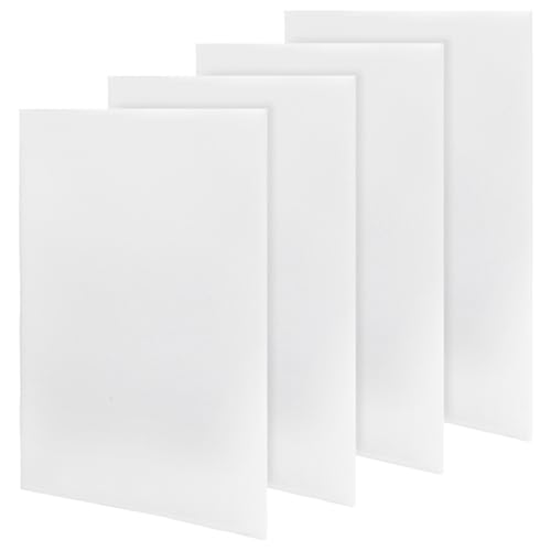 PH PandaHall 4 Stück 32x41x0.6cm Filterpad Für Klimaanlagen Luftreinigerfilter Passend Zugeschnitten Schaumstoffpolster Für Ofen AC Dunstabzugshaube 3D Drucker Weiß von PH PandaHall