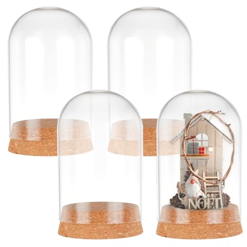 PH PandaHall 4 Stück Glockenglas Glaskuppelabdeckung Ausstellungskuppel Mit Korkboden Glasflaschen Kuppel Dekorative Gläser Für Die Blumenaufbewahrung Zuhause Weihnachtsdekoration 6.5x11cm PH PandaHall 4 Stück Glockenglas Glaskuppelabdeckung Ausstellungskuppel Mit Korkboden Glasflaschen Kuppel Dekorative Gläser Für Die Blumenaufbewahrung Zuhause Weihnachtsdekoration 6.5x11cm von PH PandaHall