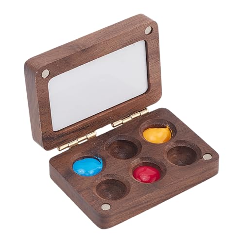 PH PandaHall 6 Raster tragbar Aquarell Palette Mini Travel Paint Tray Box Skizzenbuch Palette Holz Aquarellfarben Box Winzige Malerei Aquarellmaler Künstler Zeichnung Geschenk PH PandaHall 6 Raster tragbar Aquarell Palette Mini Travel Paint Tray Box Skizzenbuch Palette Holz Aquarellfarben Box Winzige Malerei Aquarellmaler Künstler Zeichnung Geschenk von PH PandaHall