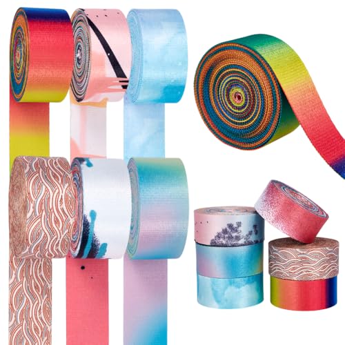 PH PandaHall 6 Rollen 27.4m Polyesterband Gradient Bedruckte Handtaschen- Rucksackriemen Gurt 38mm Breit Regenbogenband für Dekoration Rucksäcke Koffer Sicherheitsgurte Näharbeitszubehör Polstermöbel PH PandaHall 6 Rollen 27.4m Polyesterband Gradient Bedruckte Handtaschen- Rucksackriemen Gurt 38mm Breit Regenbogenband für Dekoration Rucksäcke Koffer Sicherheitsgurte Näharbeitszubehör Polstermöbel von PH PandaHall