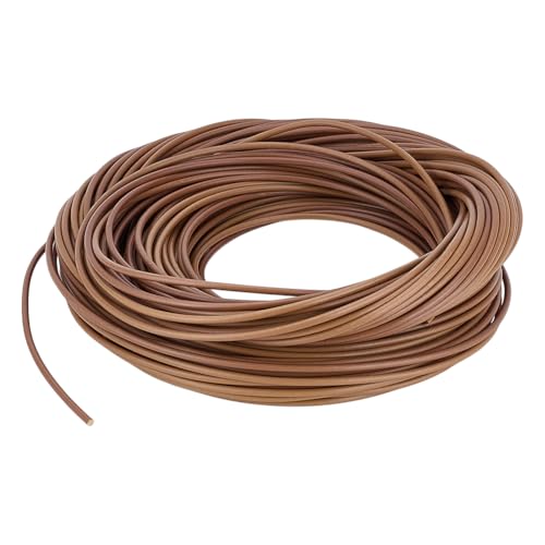 PH PandaHall 60m Kunststoffkorbgeflecht Streifen Rattan Reparaturset 3mm Braunes Weben Streifen Runder Korbgeflecht Reparatur für Möbel Stricken Reparieren Stühle Tische Aufbewahrungskorb Herstellung von PH PandaHall