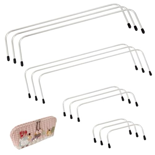 PH PandaHall 8 Stück 4 Größen nterner Drahtrahmen Für Tasche Drahttaschenrahmen Interner Geldbörsenrahmen Eisentaschenrahmen Mit Kunststoffabdeckung Für DIY Lunch Tasche Rückzugstasche Umhängetasche von PH PandaHall