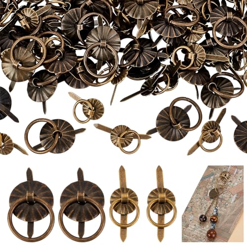PH PandaHall 80 Stück 2 Stile Metall Brad Verschlüsse Mit Zugringen Mini Zugringgriff Schmuckschubladen Zugring Für Tagebücher Taschenbuchalben PH PandaHall 80 Stück 2 Stile Metall Brad Verschlüsse Mit Zugringen Mini Zugringgriff Schmuckschubladen Zugring Für Tagebücher Taschenbuchalben von PH PandaHall