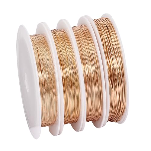 PH PandaHall 80 m 14K Vergoldeter Kupferdraht 22/24/26/28 Gauge Basteldraht Metallperlendraht Goldschmuckdraht Ankerdraht Zum Drahtwickeln PH PandaHall 80 m 14K Vergoldeter Kupferdraht 22/24/26/28 Gauge Basteldraht Metallperlendraht Goldschmuckdraht Ankerdraht Zum Drahtwickeln von PH PandaHall