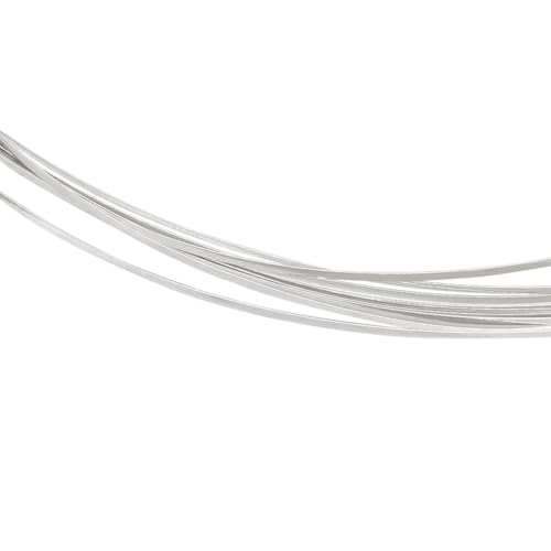 PH PandaHall 925 Sterling Silber Draht 2m flacher Lünette Strip Draht 21 Gauge Wide Jewelry Craft Wire Künstlerischer Draht für Schmuckherstellung Lünette Sculpting Supplies von PH PandaHall