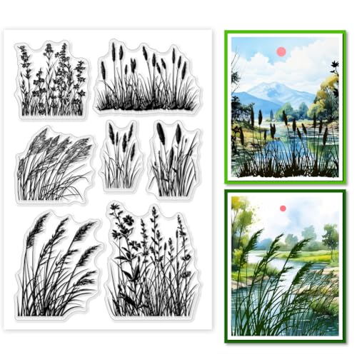 PH PandaHall Grass Weed Transparente Stempel Zur Kartengestaltung Klarer Silikonstempel Reed Transparent Craft Siegelstempel Gummistempel Für Scrapbooking Basteln PH PandaHall Grass Weed Transparente Stempel Zur Kartengestaltung Klarer Silikonstempel Reed Transparent Craft Siegelstempel Gummistempel Für Scrapbooking Basteln von PH PandaHall