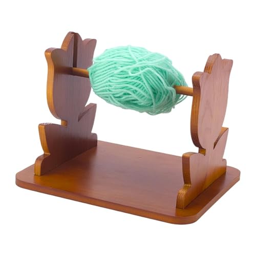 PH PandaHall Holz Garnhalter, Tulpenblumen Garnorganizer Band Faden Spulen Ablage Regal Tragbarer Garnballen Halter für Häkeln Stricken Handwerk Heim Nähnwerkzeug Geschenk, Sattelbraun PH PandaHall Holz Garnhalter, Tulpenblumen Garnorganizer Band Faden Spulen Ablage Regal Tragbarer Garnballen Halter für Häkeln Stricken Handwerk Heim Nähnwerkzeug Geschenk, Sattelbraun von PH PandaHall
