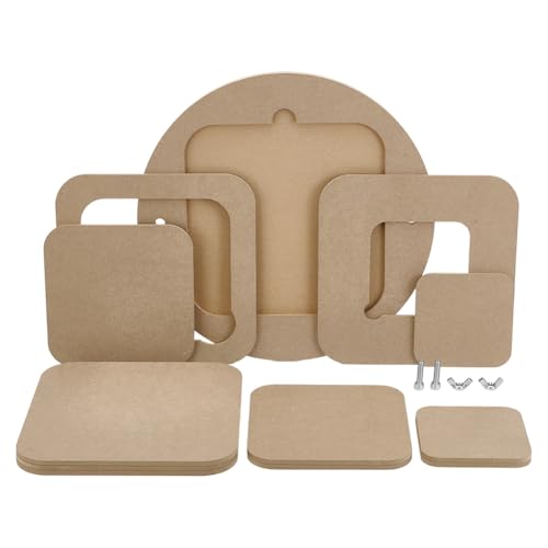 PH PandaHall Pottery Bats Werkzeug-Set, Töpferscheiben-Schlägersystem, 30 cm, rundes äußeres Fledermaus-Werkzeug-Set mit 9 Stück, quadratischer Innenschläger-Adapter mit herausnehmbaren Einsätzen zum PH PandaHall Pottery Bats Werkzeug-Set, Töpferscheiben-Schlägersystem, 30 cm, rundes äußeres Fledermaus-Werkzeug-Set mit 9 Stück, quadratischer Innenschläger-Adapter mit herausnehmbaren Einsätzen zum von PH PandaHall