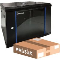 Phasak - 19' Wall Rack Eco 16U 542x450 Demontiert, ideal für Server und Telekommunikation, kompaktes Design, robust, einfache Montage und effiziente von PHASAK