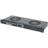 Phasak - Lüftungsset 2 Kühler und Thermostat 1u schwarz von PHASAK