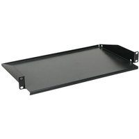 Tablett 1u feste Frontverankerung für Schrank Phasak Wand de 450mm Tiefe - Farbe schwarz - Tiefe de das Tablett 268mm von PHASAK