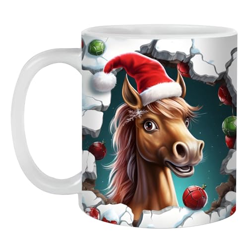 Tasse, niedliche Tassen, Weihnachtstassen, neuartige Cartoon-Kaffeetasse, kreative Weltraum-Kaffeetasse für Tee, Schule, Zuhause, coole Geburtstags-Weihnachtsgeschenke von PHASZ