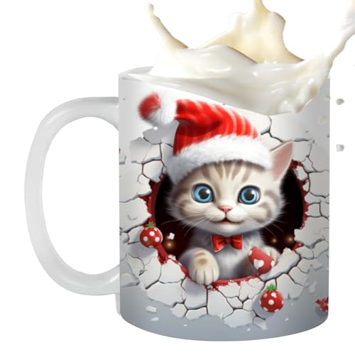 Tasse, niedliche Tassen, Weihnachtstassen, neuartige Cartoon-Kaffeetasse, kreative Weltraum-Kaffeetasse für Tee, Schule, Zuhause, coole Geburtstags-Weihnachtsgeschenke von PHASZ