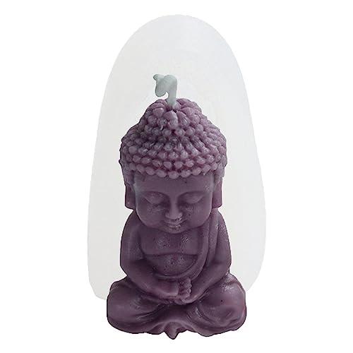 PHASZ Buddha-Kerzenformen aus Silikon - Buddha Fondant Silikonform - 3D-Buddha-Fondant-Silikonform mit chinesischen Elementen für selbstgemachte Duftkerzen von PHASZ