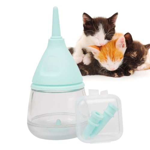 Welpenflaschen zum Stillen | 35 ml Cartoon-Wassertropfen-Design Flaschen für Kätzchen | Kätzchenbedarf für Kleintiere, Anti-Erstickungs-Design, Haustier-Flaschen-Futterspender für Katzen und Hunde von PHASZ