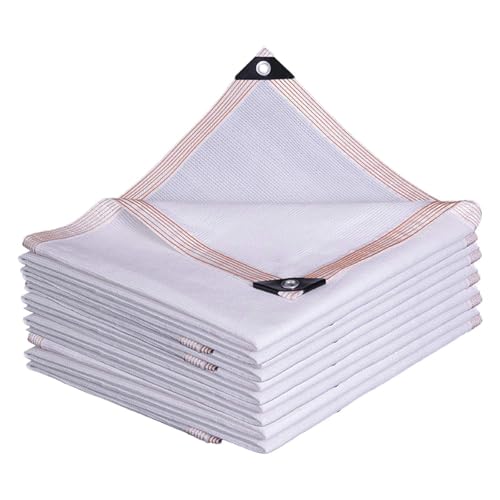 88% Sonnenschutz Weißes Sonnensegel – UV-Block-Schattennetz 2.0x3.0m 2.0x4.0m 3.0x5.0m 4.0x6.0m 6.0x6.0m Sonnenschutzabdeckung für Balkone Pools Hühner(5.0x12.0 m/16.4x39.4 ft) von PHATM