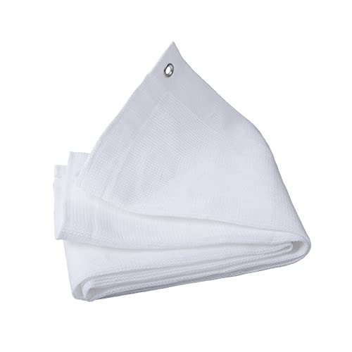 PHATM 80% Weißes Schattentuch HDPE-Sonnenschutznetz Gartennetzplane 1x2.0m 2x2.0m 2x3.0m 2x4.0m UV-beständiges Netz für Blumen Pflanzen Terrassengärten(6.6'x16.4'(2.0x5.0m)) von PHATM
